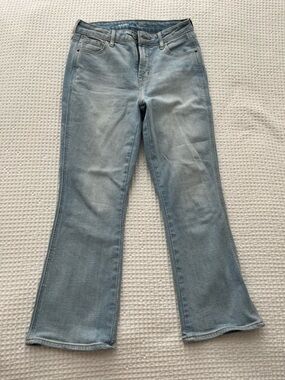 Old Navy High Rise Vintage Cropped Flare Jeans